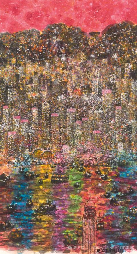 看展覽-當代水墨藝術家林天行個展12月開幕-全新作品展現香港璀璨景觀